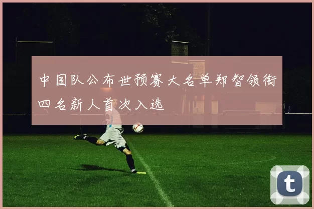 中国队公布世预赛大名单郑智领衔四名新人首次入选